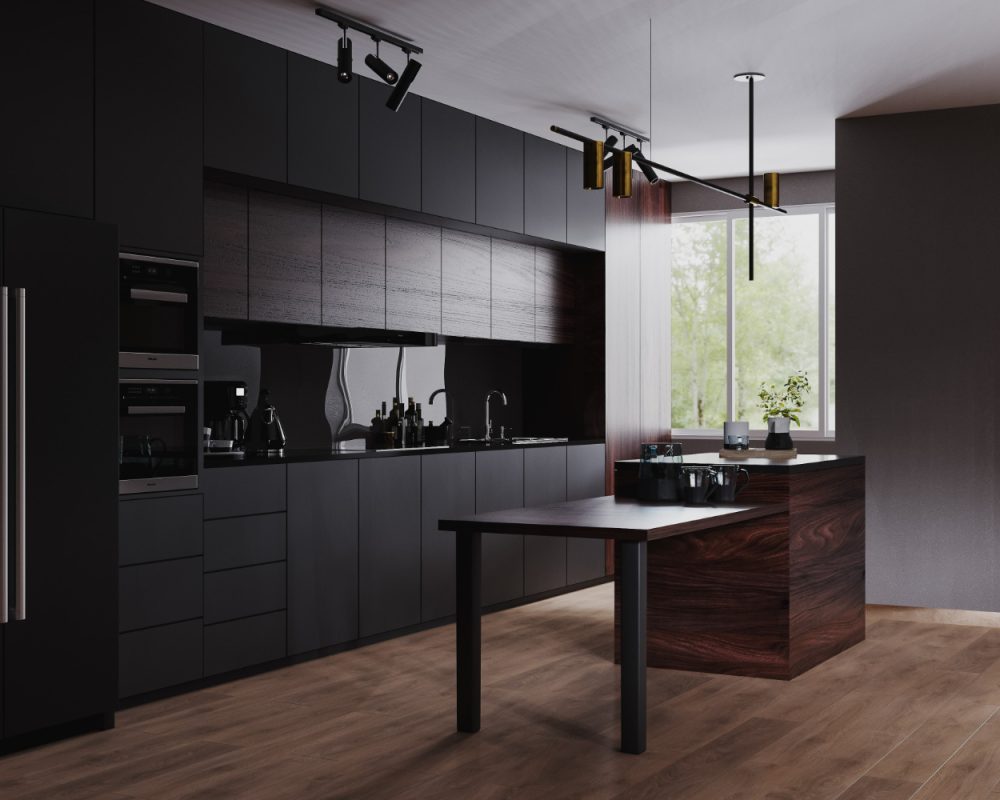 modern-dark-kitchen-dining-room-interior-with-furniture-kitchenware